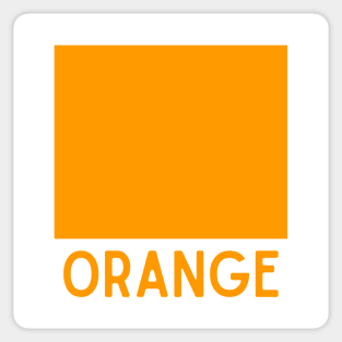 Learn Your Colours - Orange Sticker